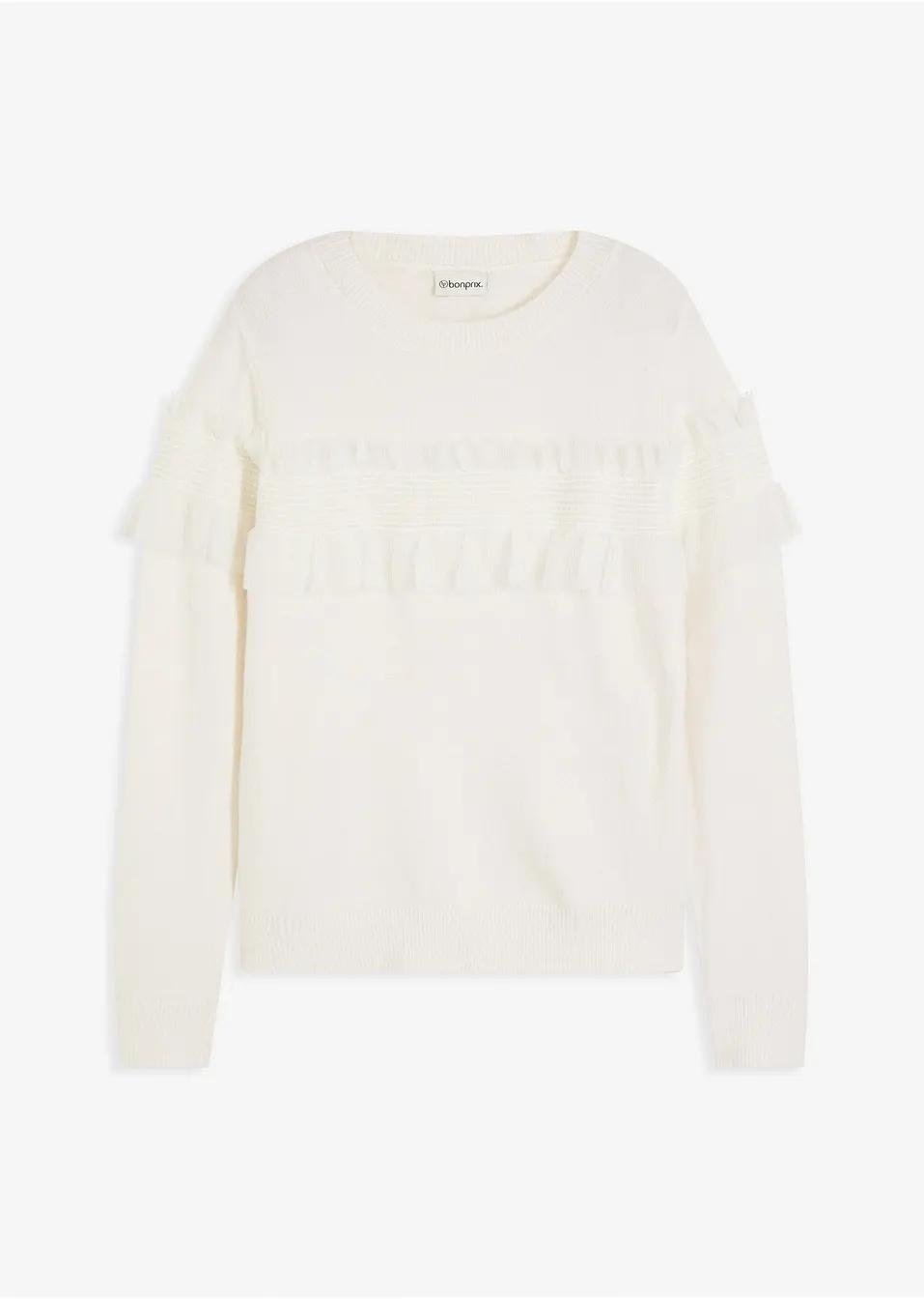 SWETER BIAŁY DAMSKI