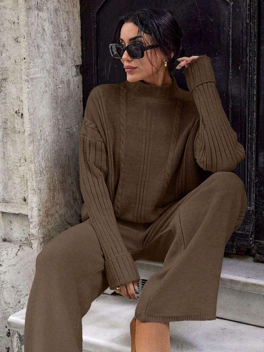 sweter spodnie komplet