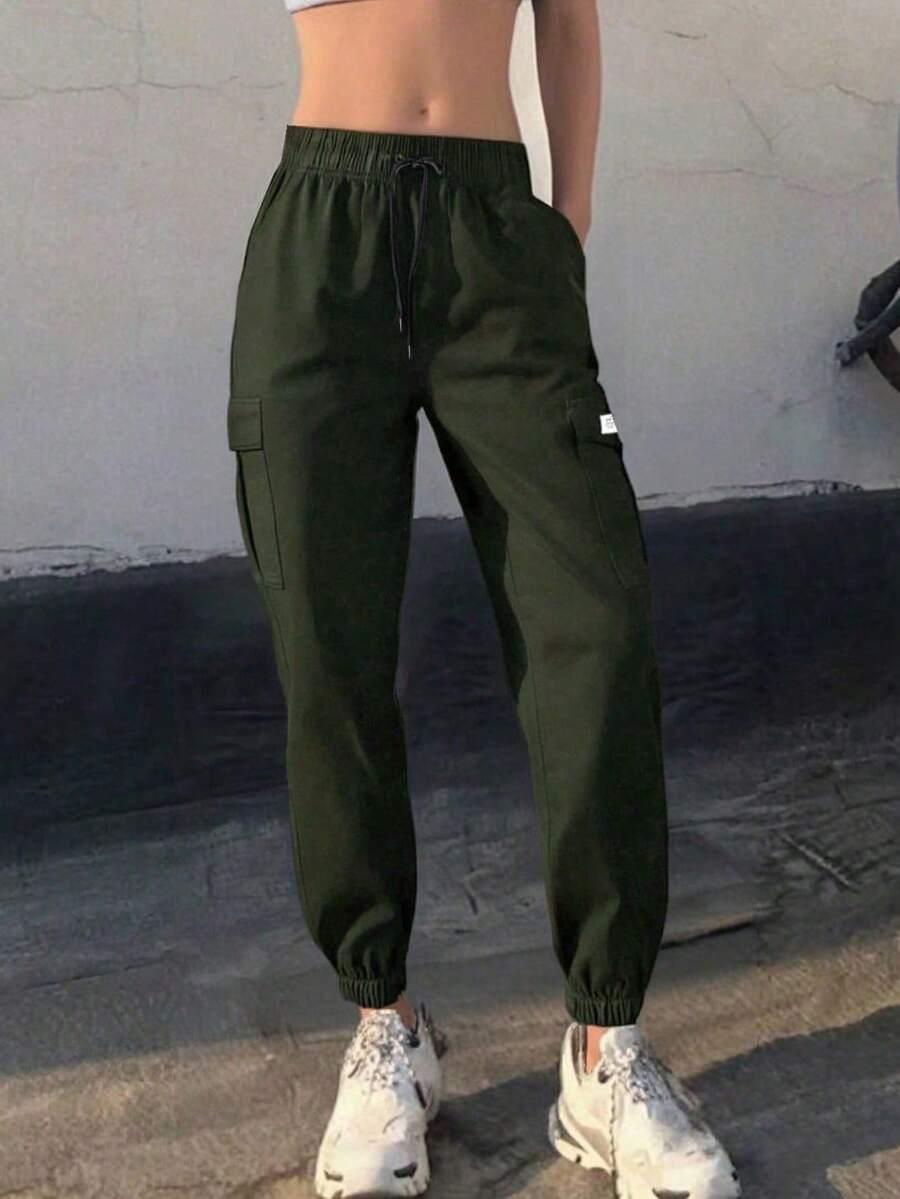 ZIELONE SPODNIE CASUAL 
