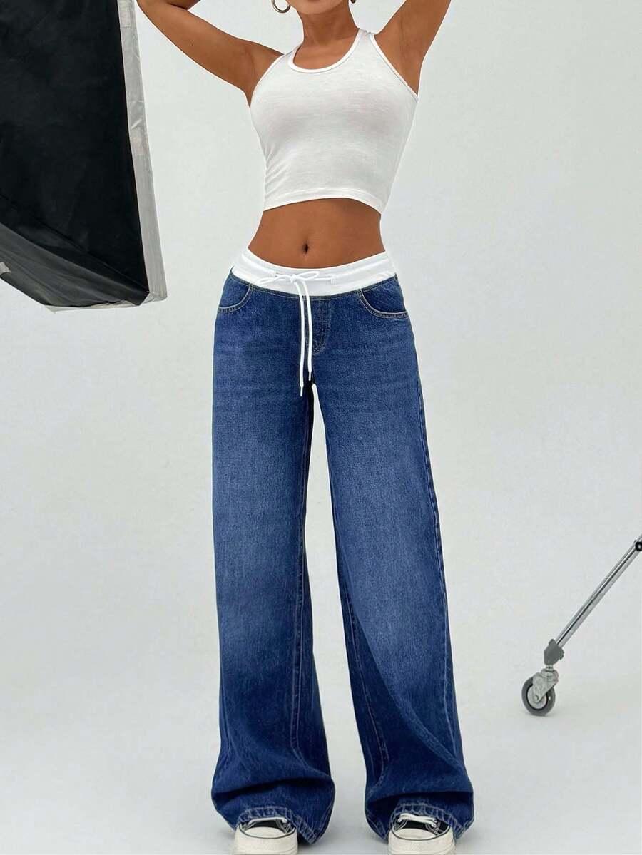 NIEBIESKIE SPODNIE JEANS