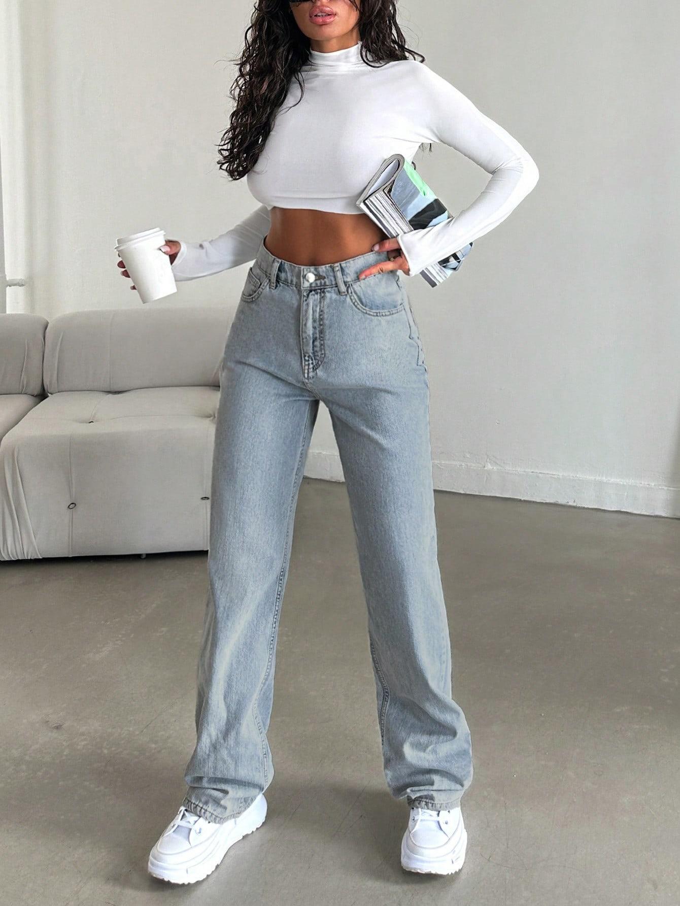NIEBIESKIE SPODNIE JEANS