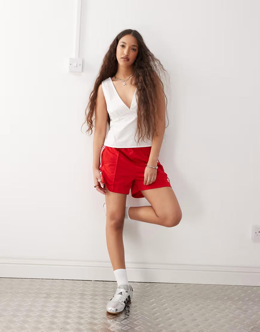 BIAŁY TOP V-NECK