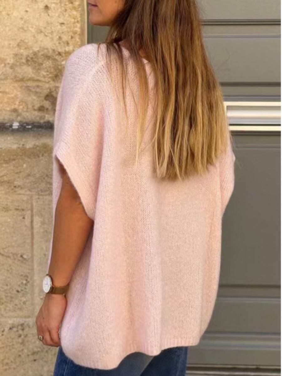 różowy sweter kardigan 