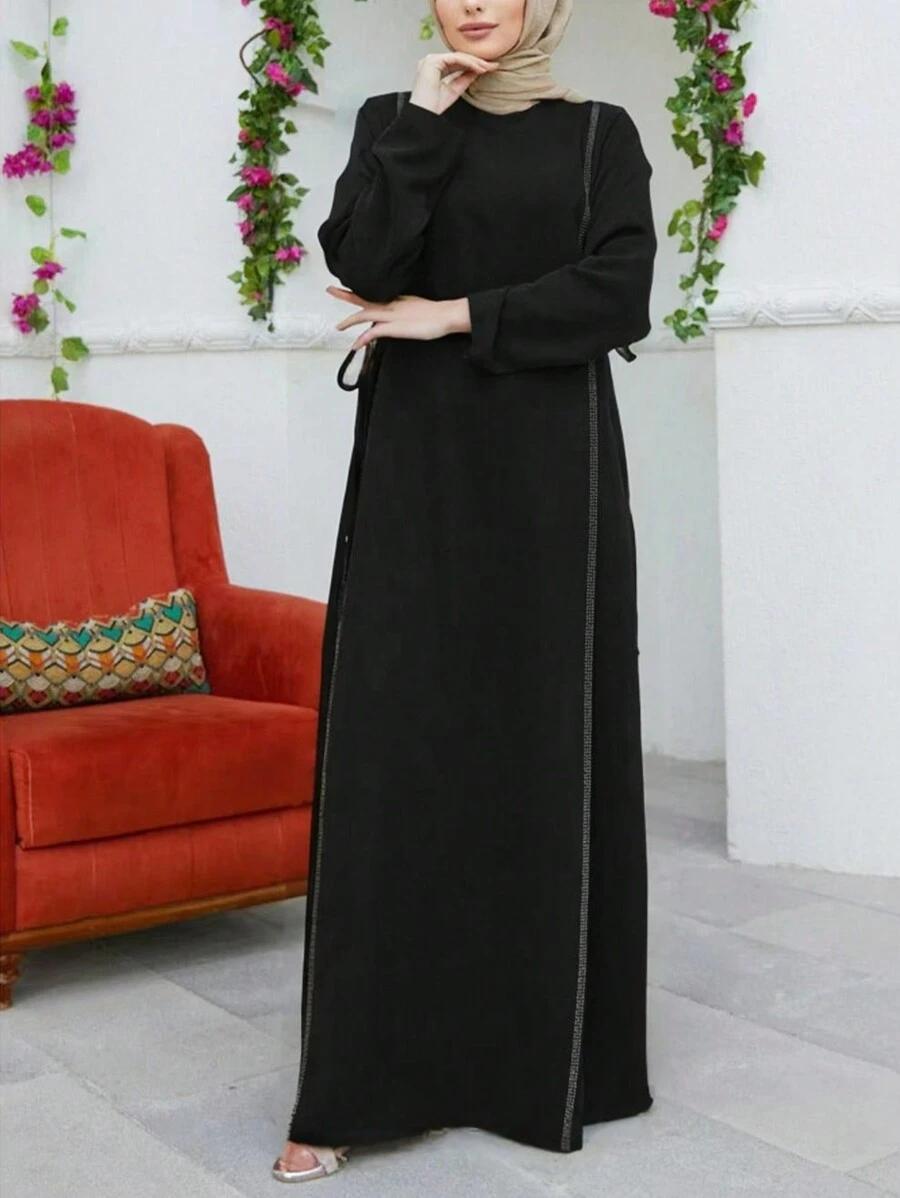 CZARNA MAXI SUKIENKA 