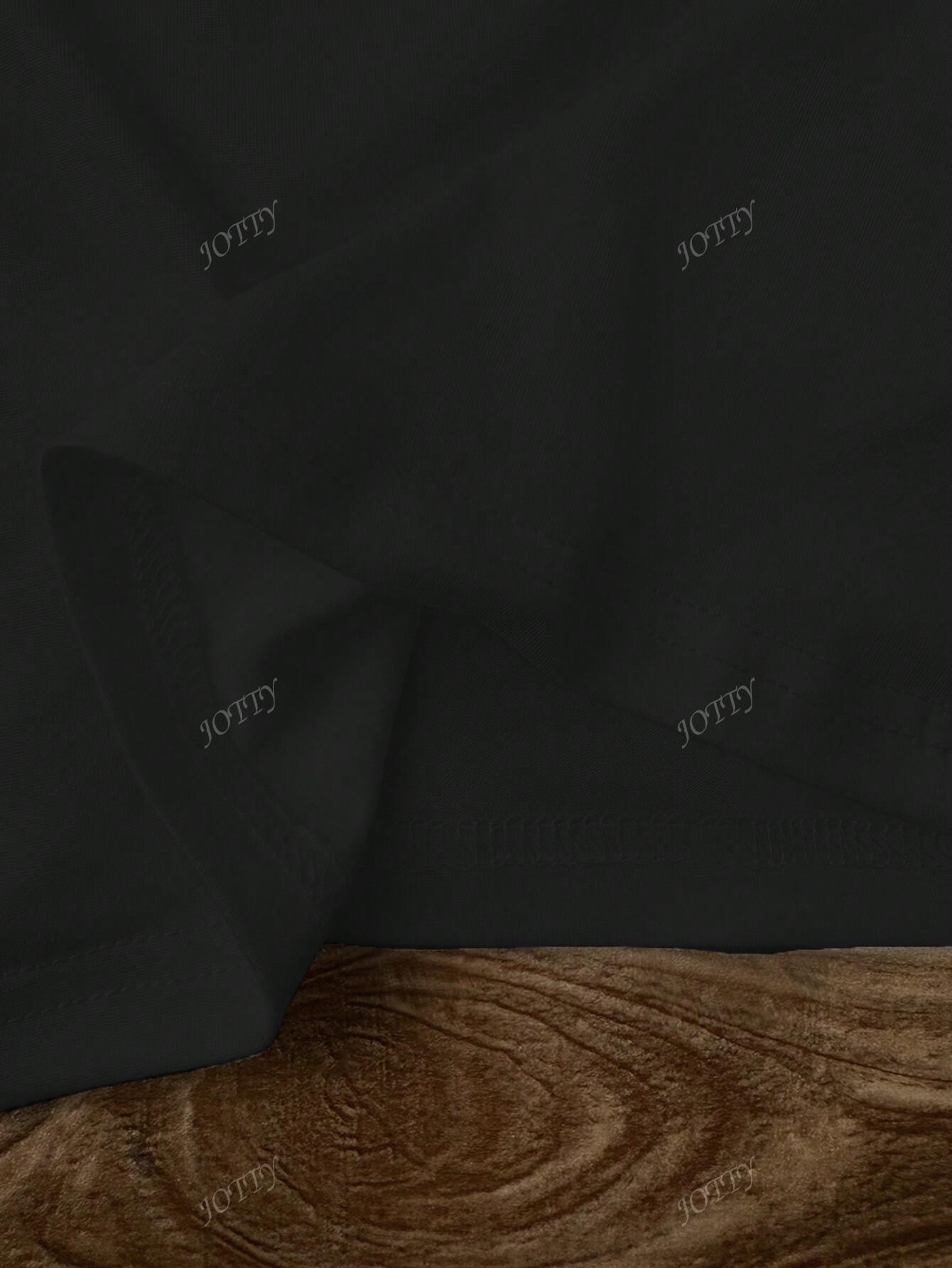 T-SHIRT Z NADRUKIEM CZARNY