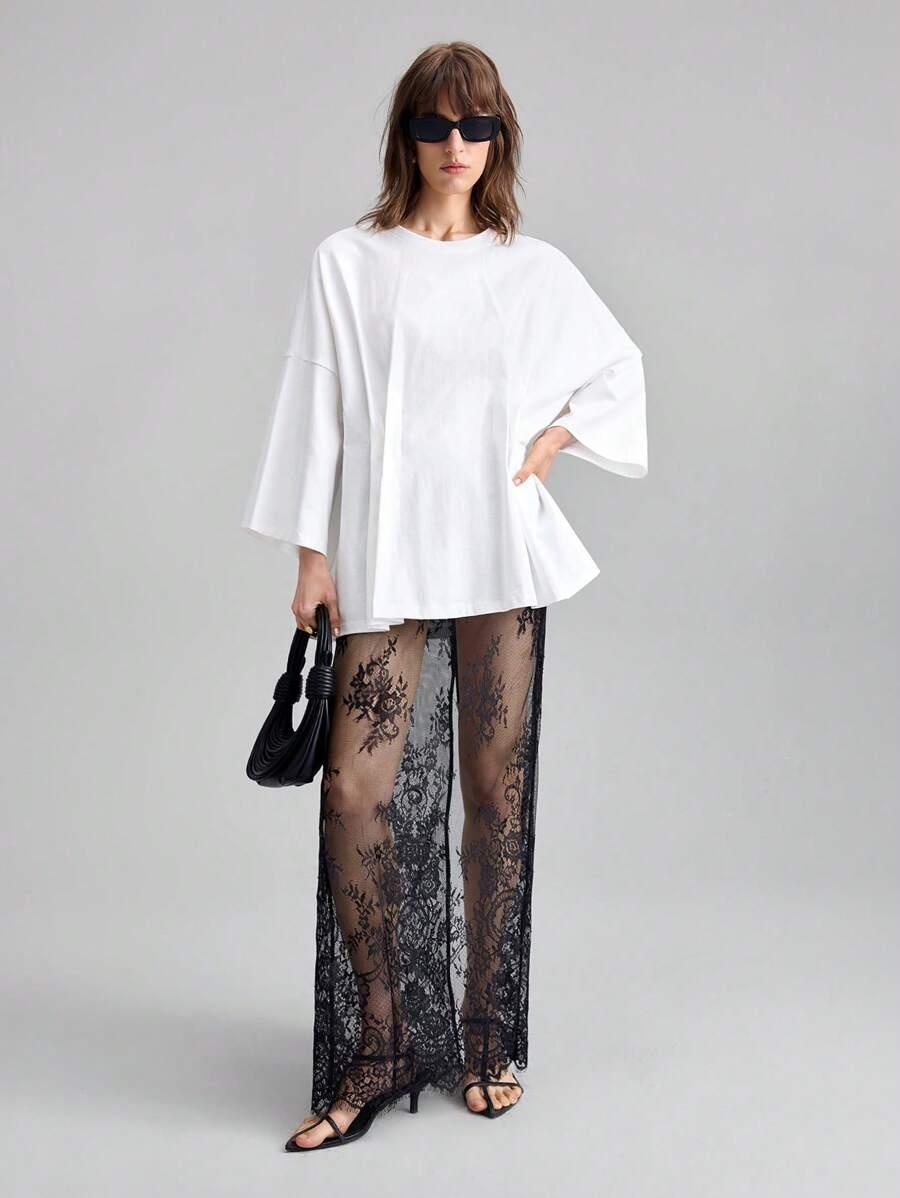 BIAŁY OVERSIZE T-SHIRT