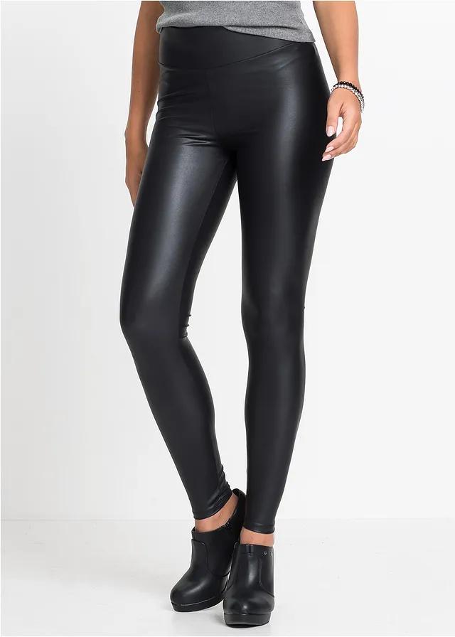 LEGGINSY Z POŁYSKUJĄCEGO MATERIAŁU