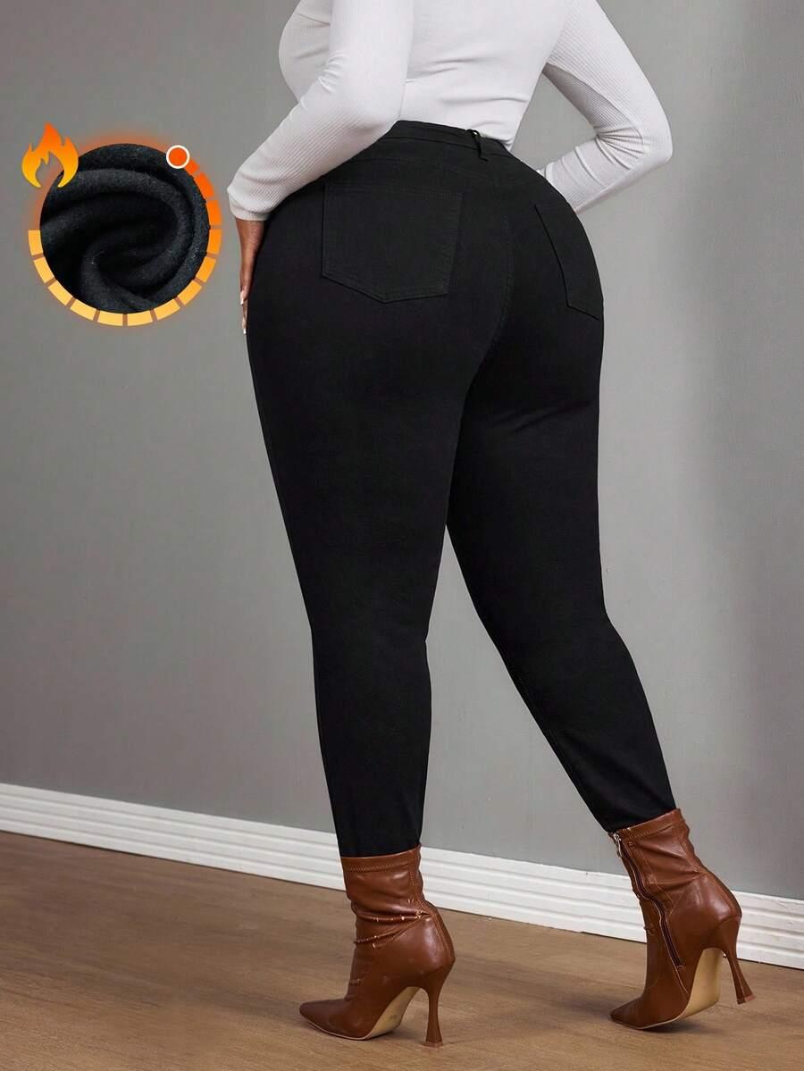 CZARNE SPODNIE JEANS