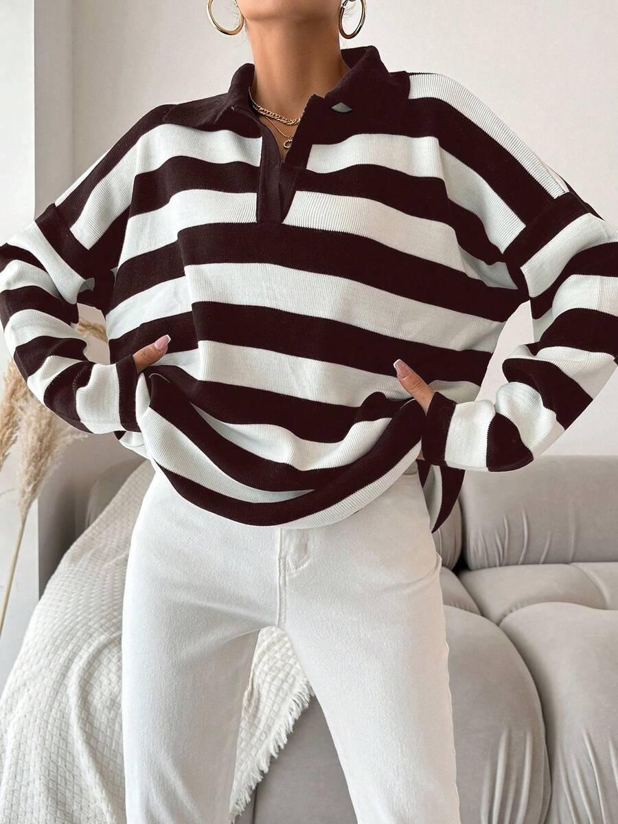 sweter wzór paski