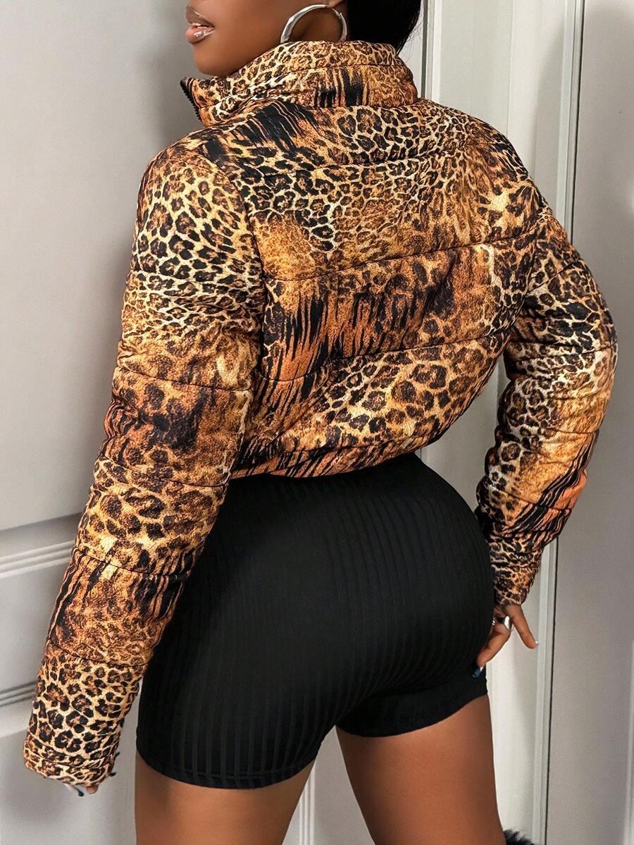 kurtka animal print zamek