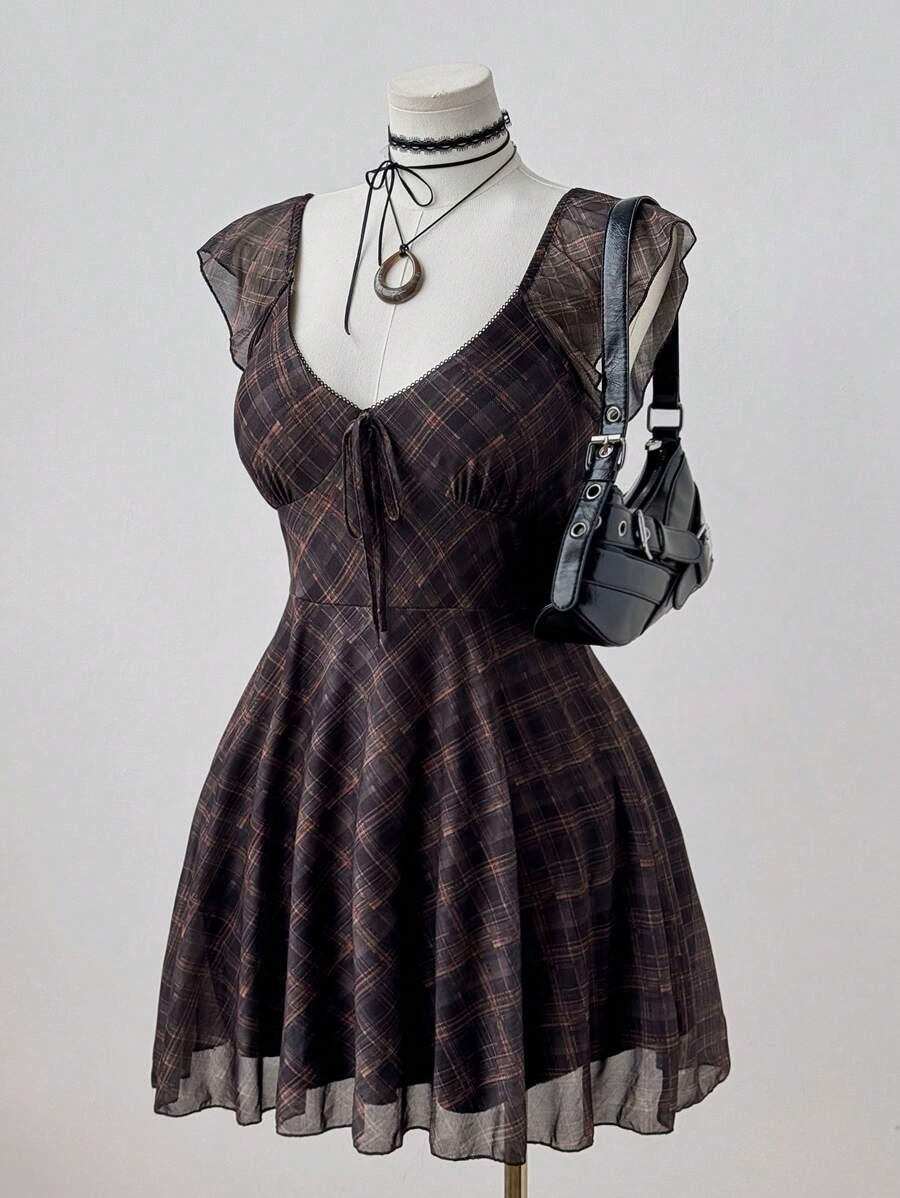 Mini sukienka kratka