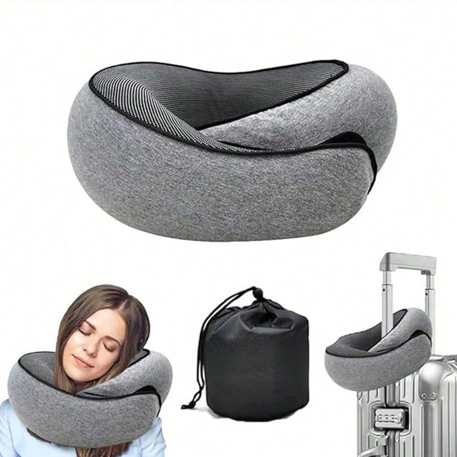 SZARA PODUSZKA POD SZYJĘ
