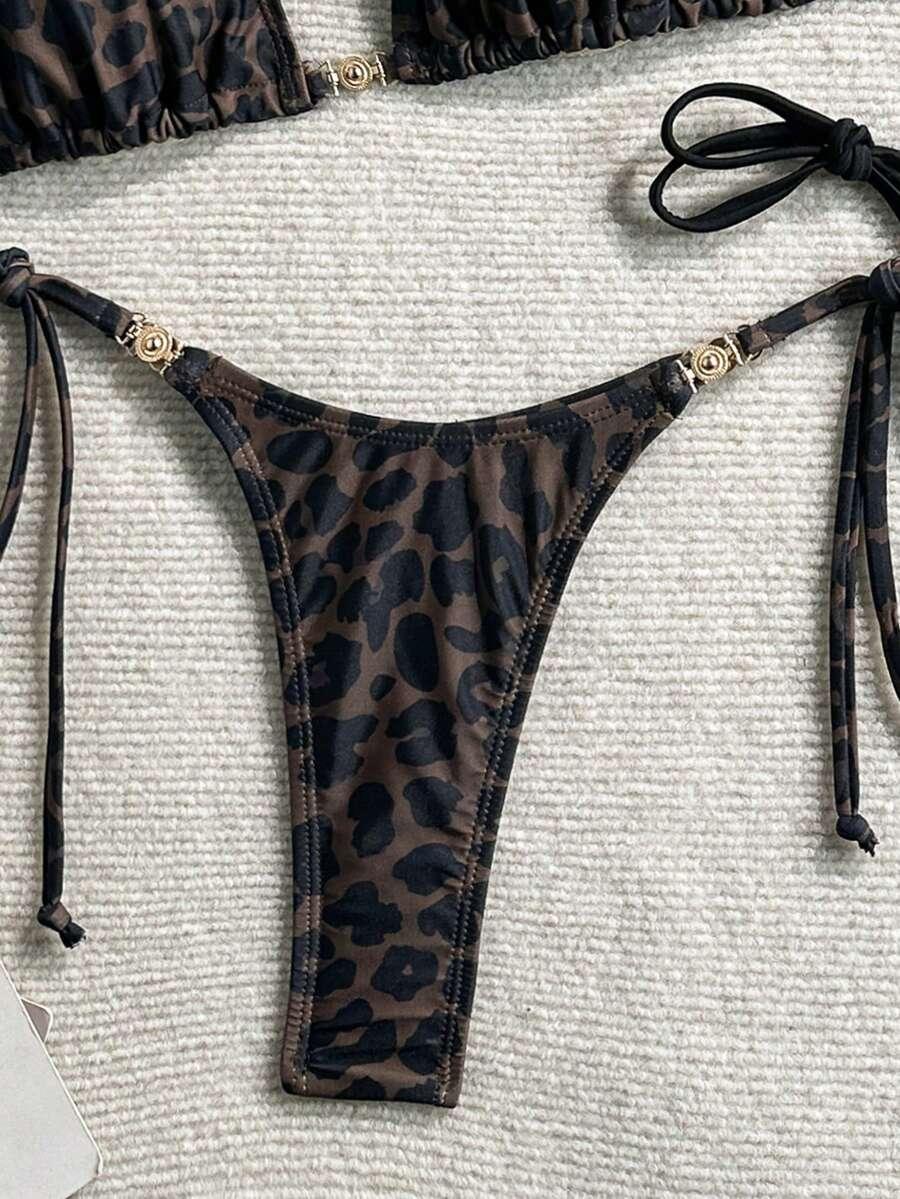 DWUCZĘŚCIOWY STRÓJ KĄPIELOWY ANIMAL PRINT