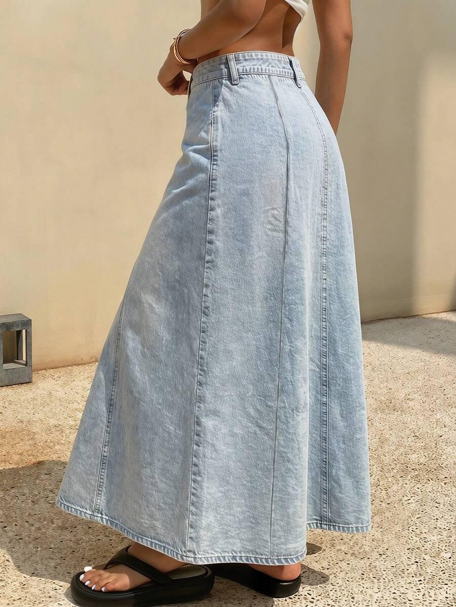 maxi spódnica jeans