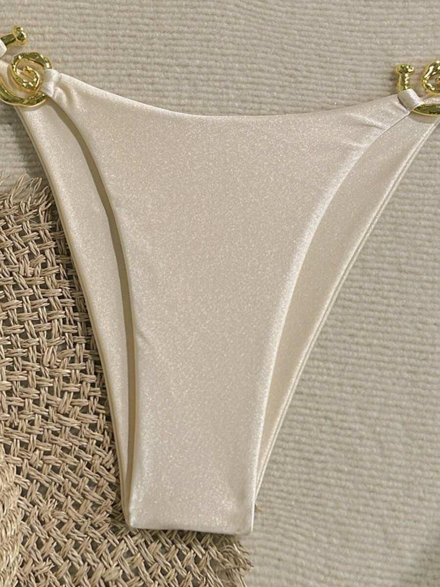 beżowa góra od bikini