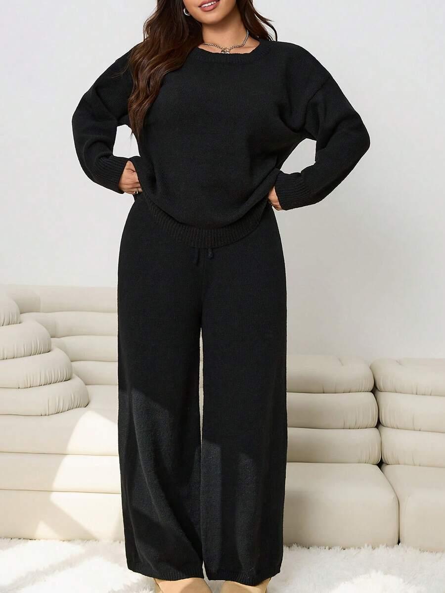 KOMPLET SWETER SPODNIE