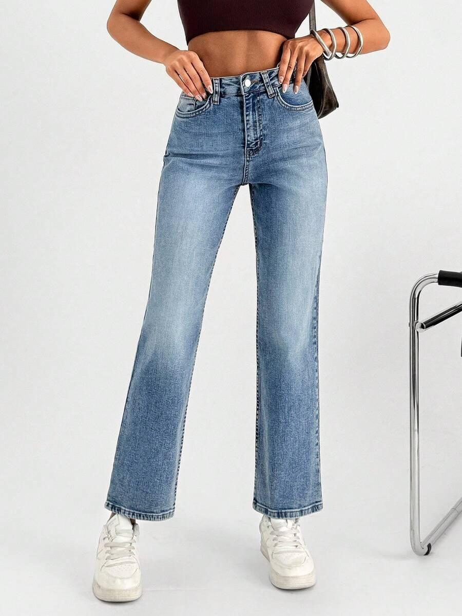 spodnie proste nogawki jeans