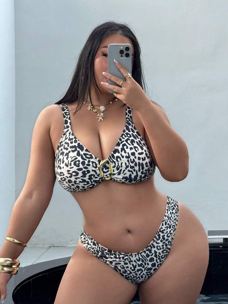 dwuczęściowy STRÓJ KĄPIELOWY ANIMAL PRINT