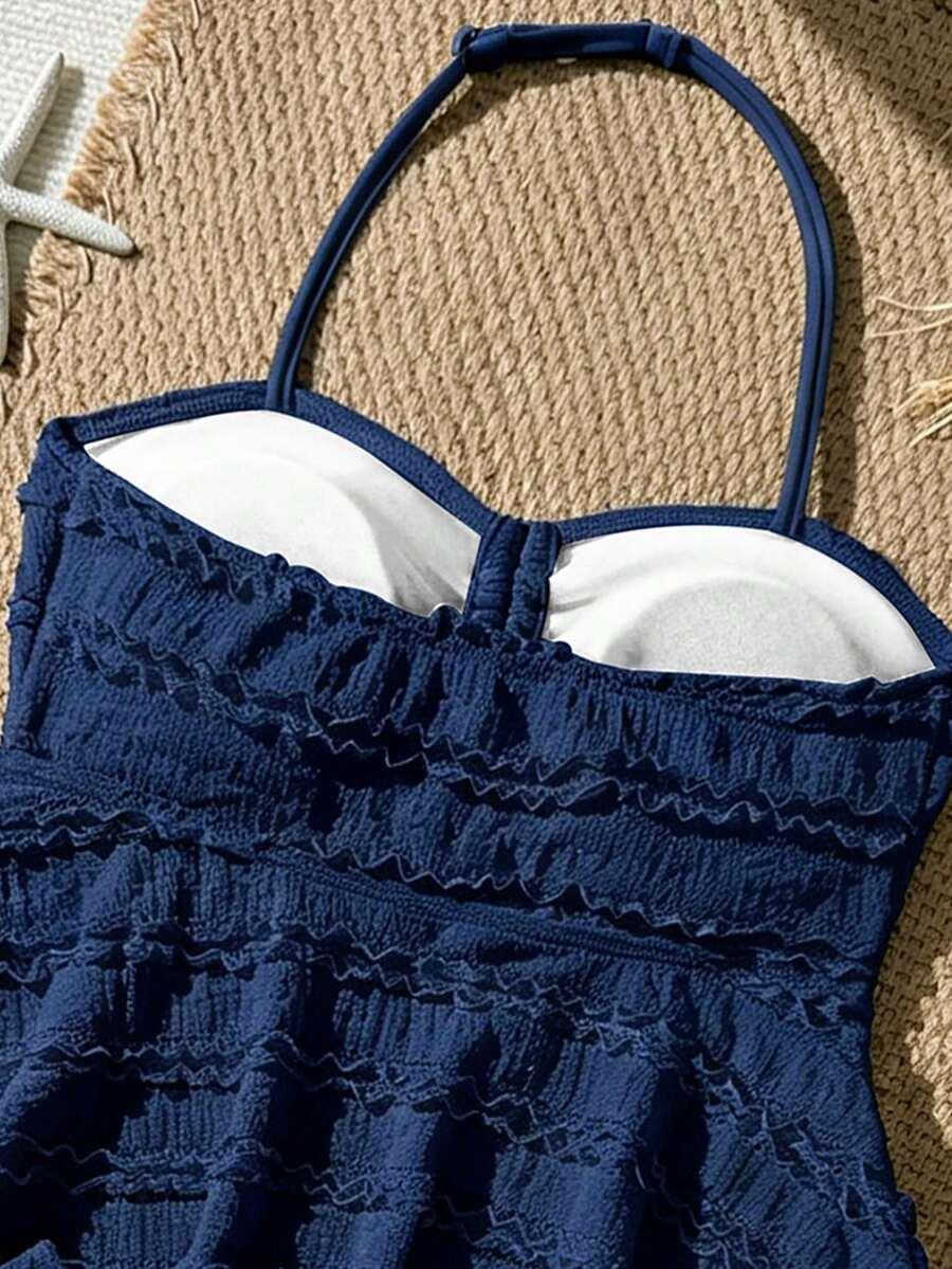 KOMPLET TANKINI Z FALBANAMI