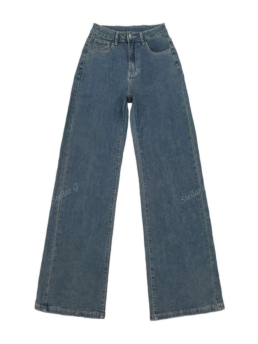 NIEBIESKIE SPODNIE JEANS