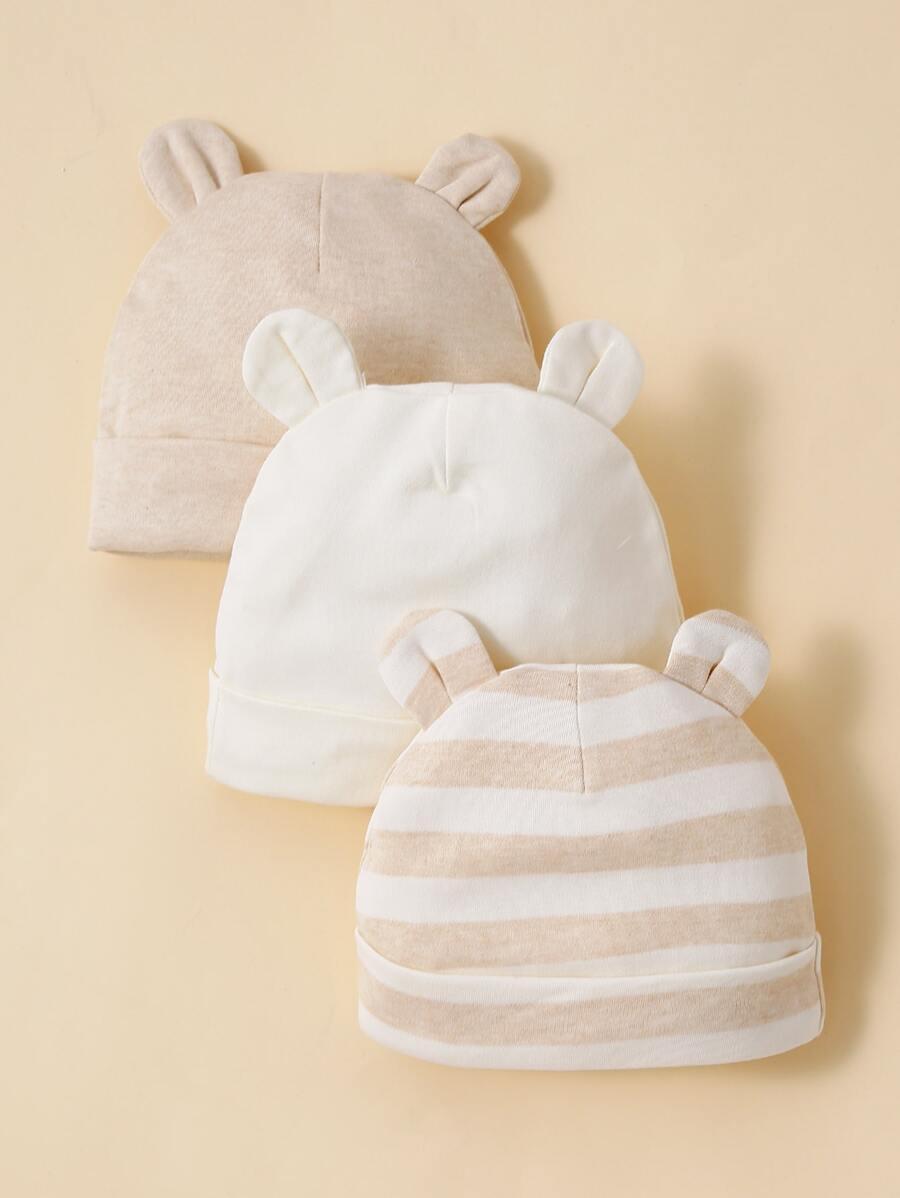 czapeczka miś 3-pack