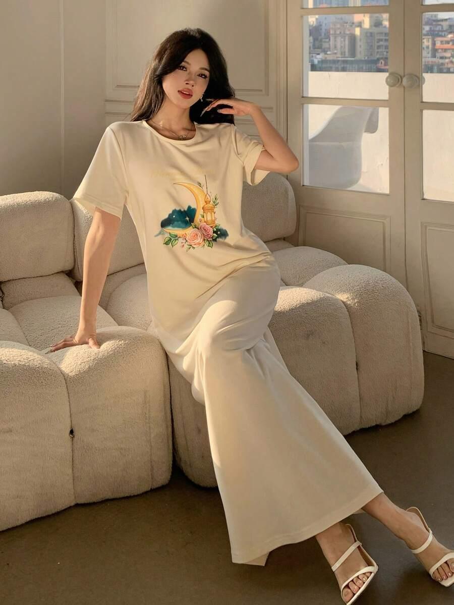 maxi sukienka print