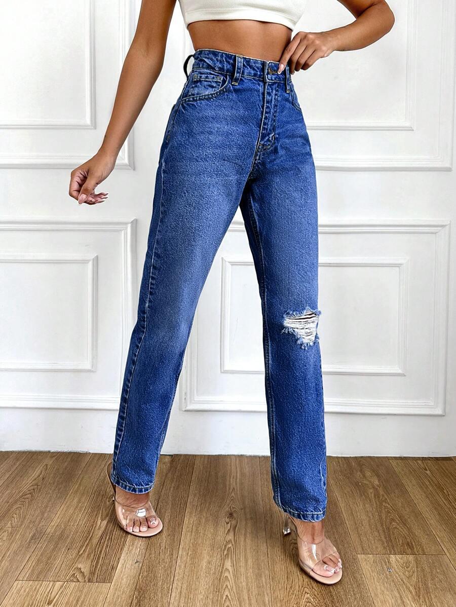NIEBIESKIE SPODNIE JEANS