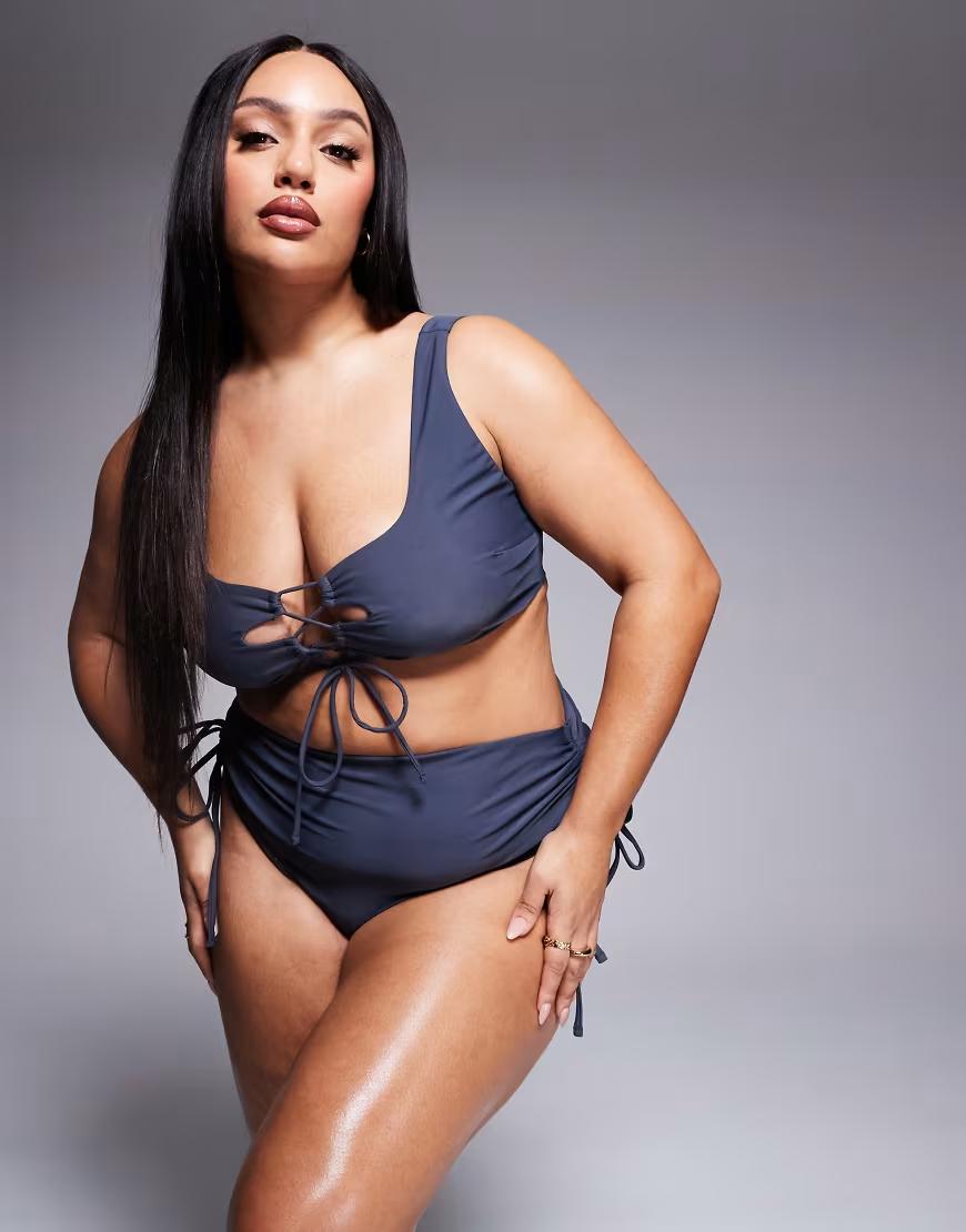 szara góra od bikini wiązanie