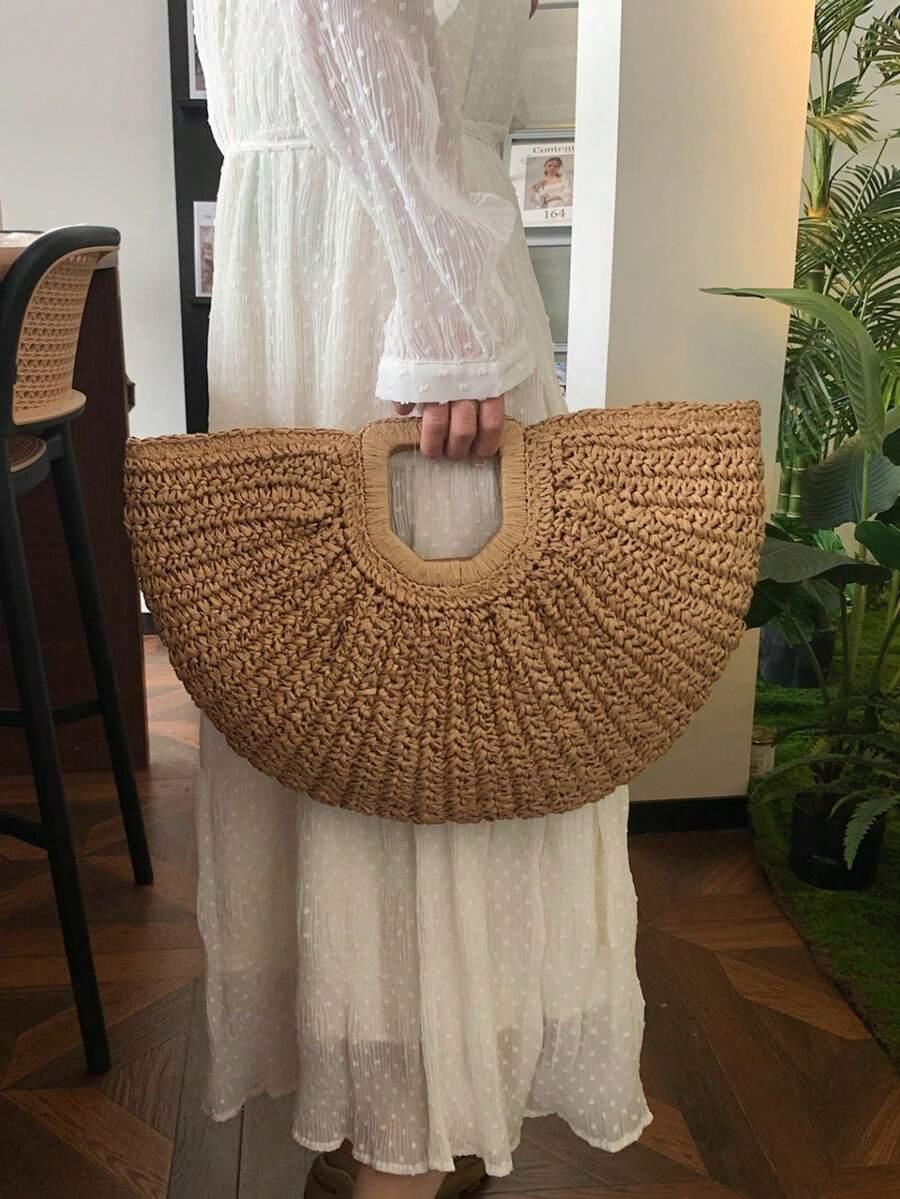 brązowa torebka boho