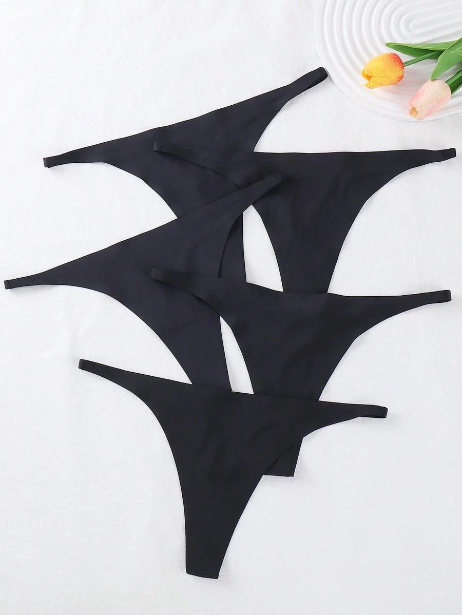 czarne stringi 5-pack