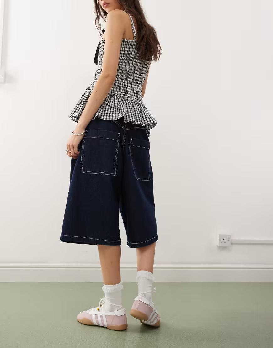 GRANATOWE SPODENKI JEANS