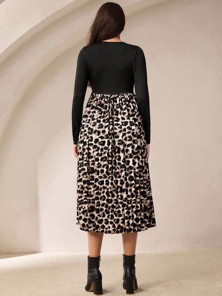ciążowa sukienka animal print