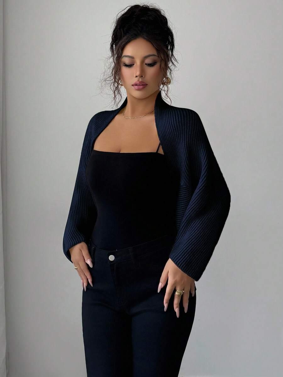 granatowy sweter dzianina 