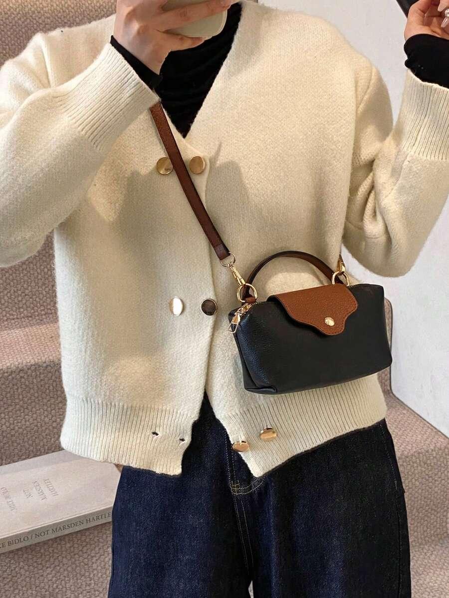 czarna mini torebka 