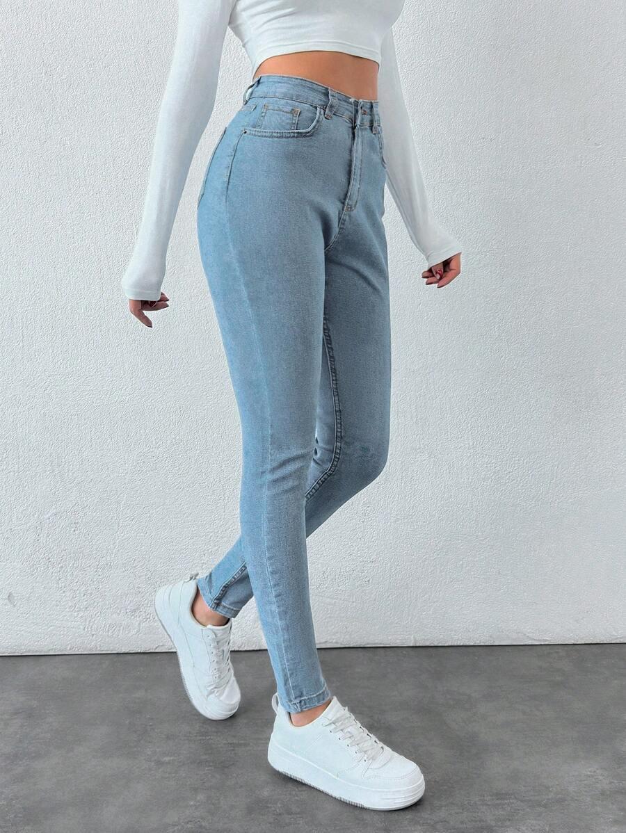NIEBIESKIE SPODNIE JEANS 