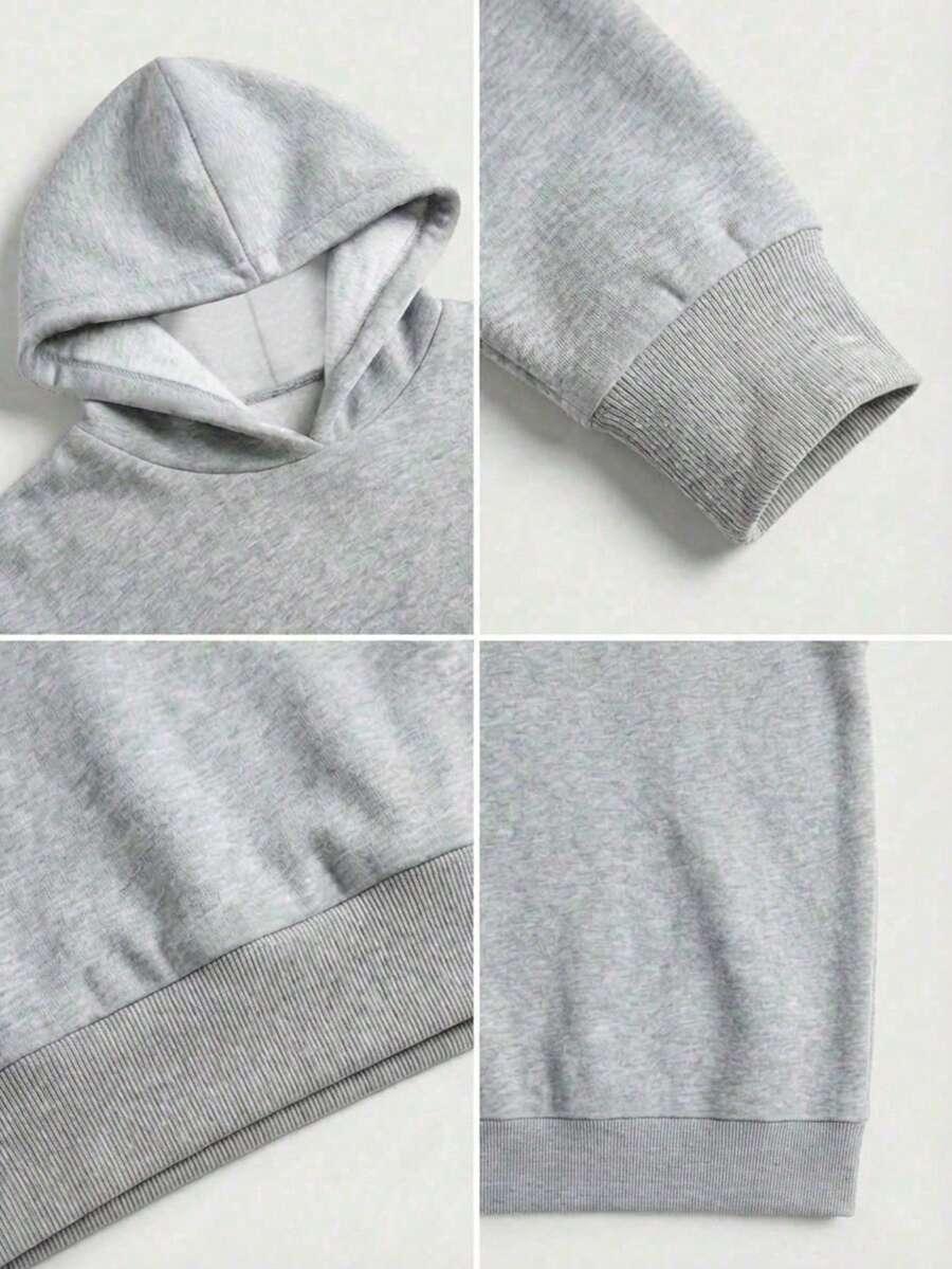 SZARA BLUZA Z KAPTUREM