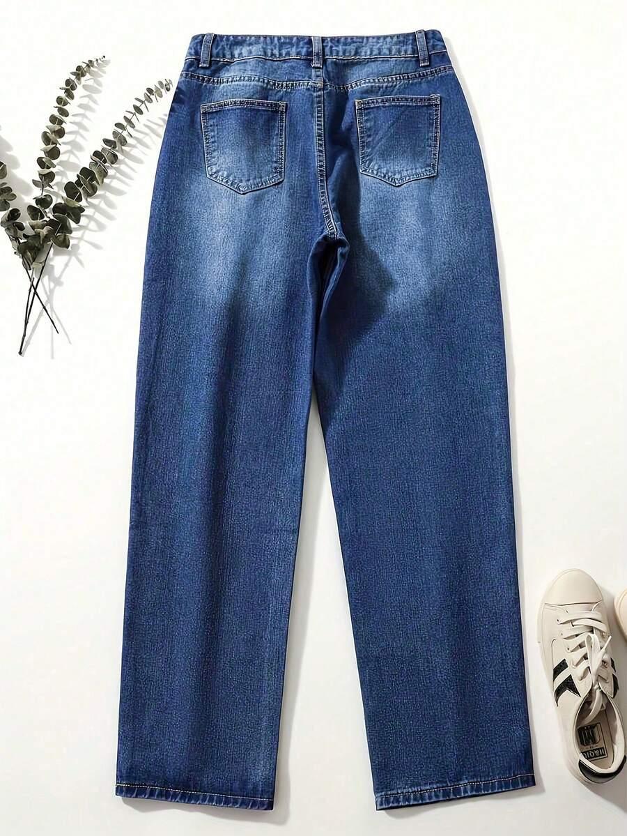 NIEBIESKIE SPODNIE JEANS