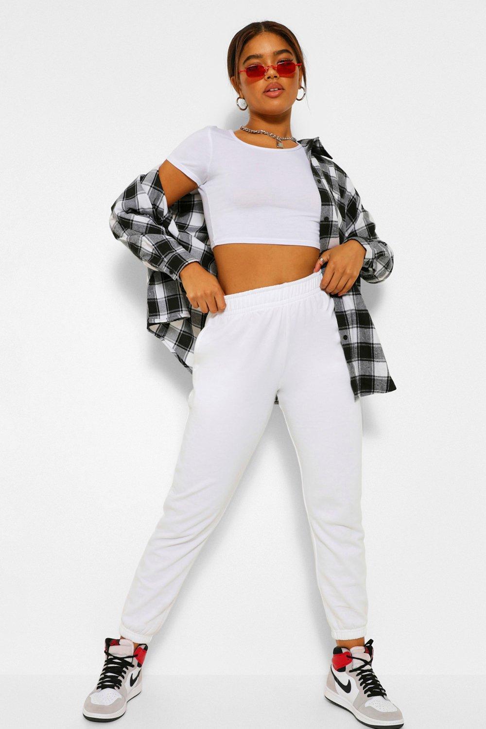 BIAŁY CROP TOP BASIC