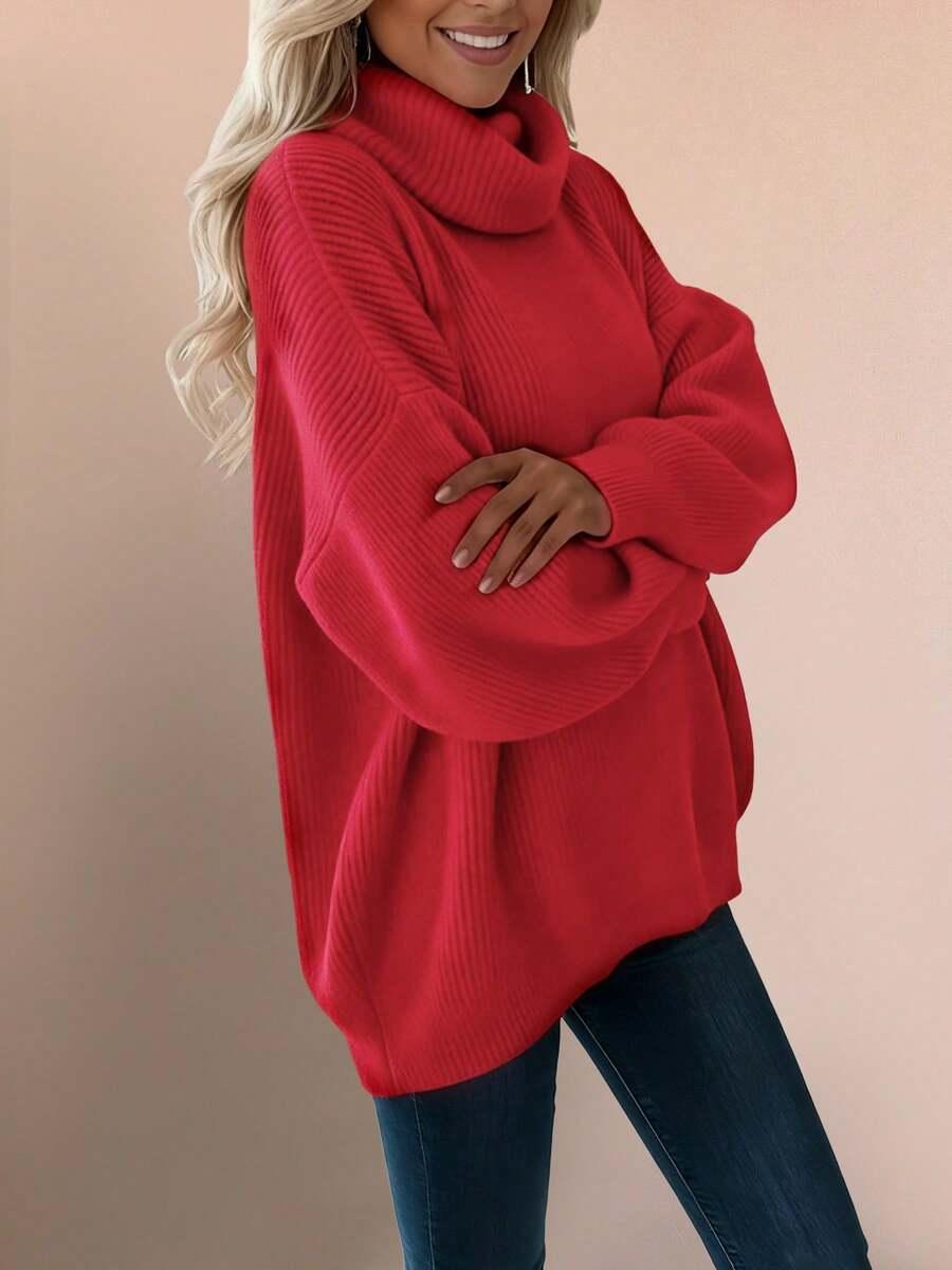 czerwony sweter golf 