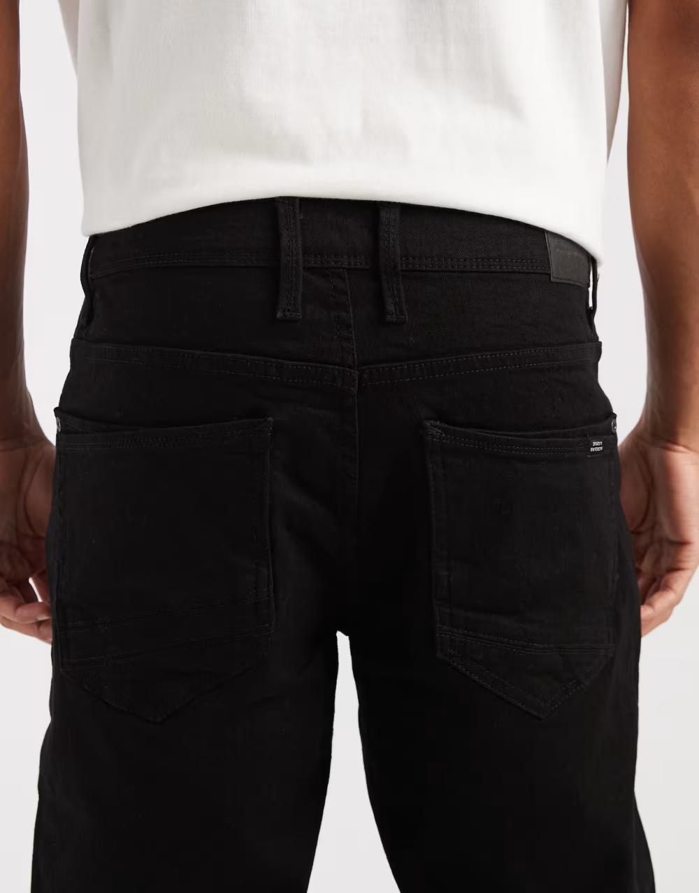 CZARNE SPODNIE JEANS