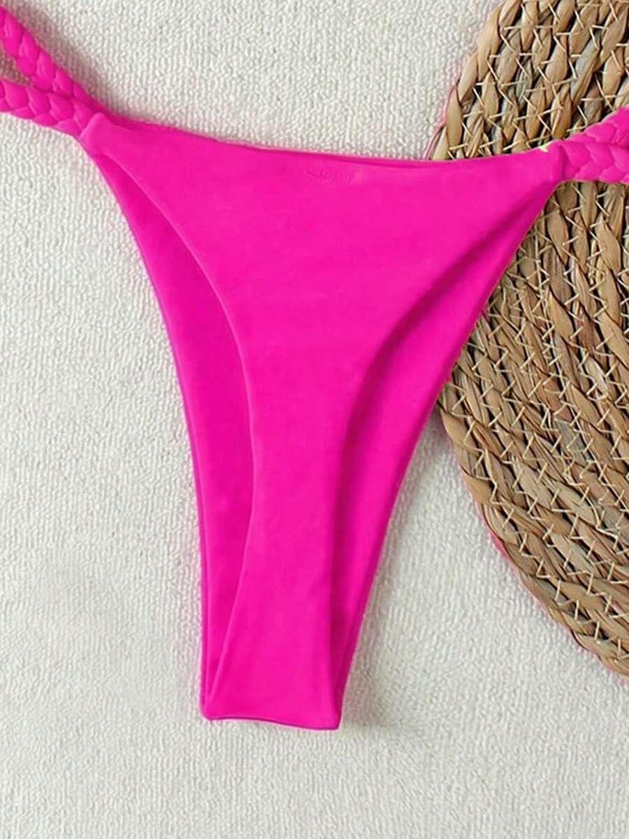 różowy dół od bikini