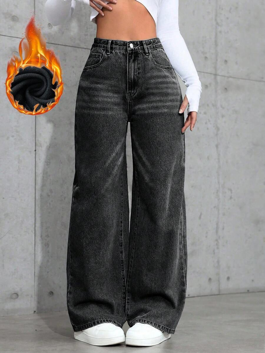 SPODNIE JEANS WYSOKI STAN