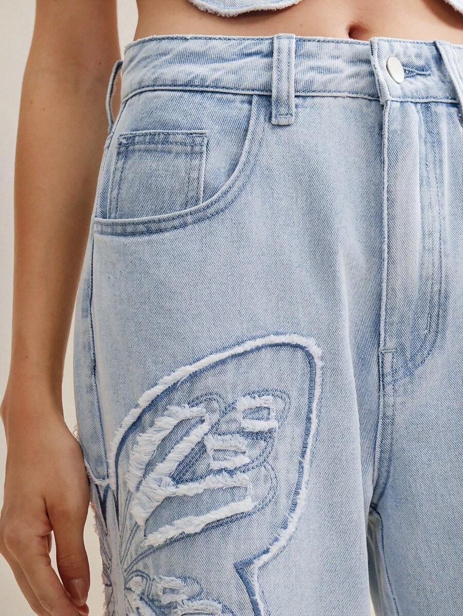 NIEBIESKIE SPODNIE JEANS