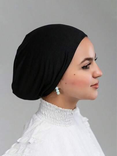 CZARNY TURBAN NA GŁOWĘ