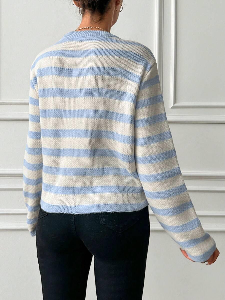 SWETER DAMSKI ROZPINANY OKRĄGŁY DEKOLT REGULAR
