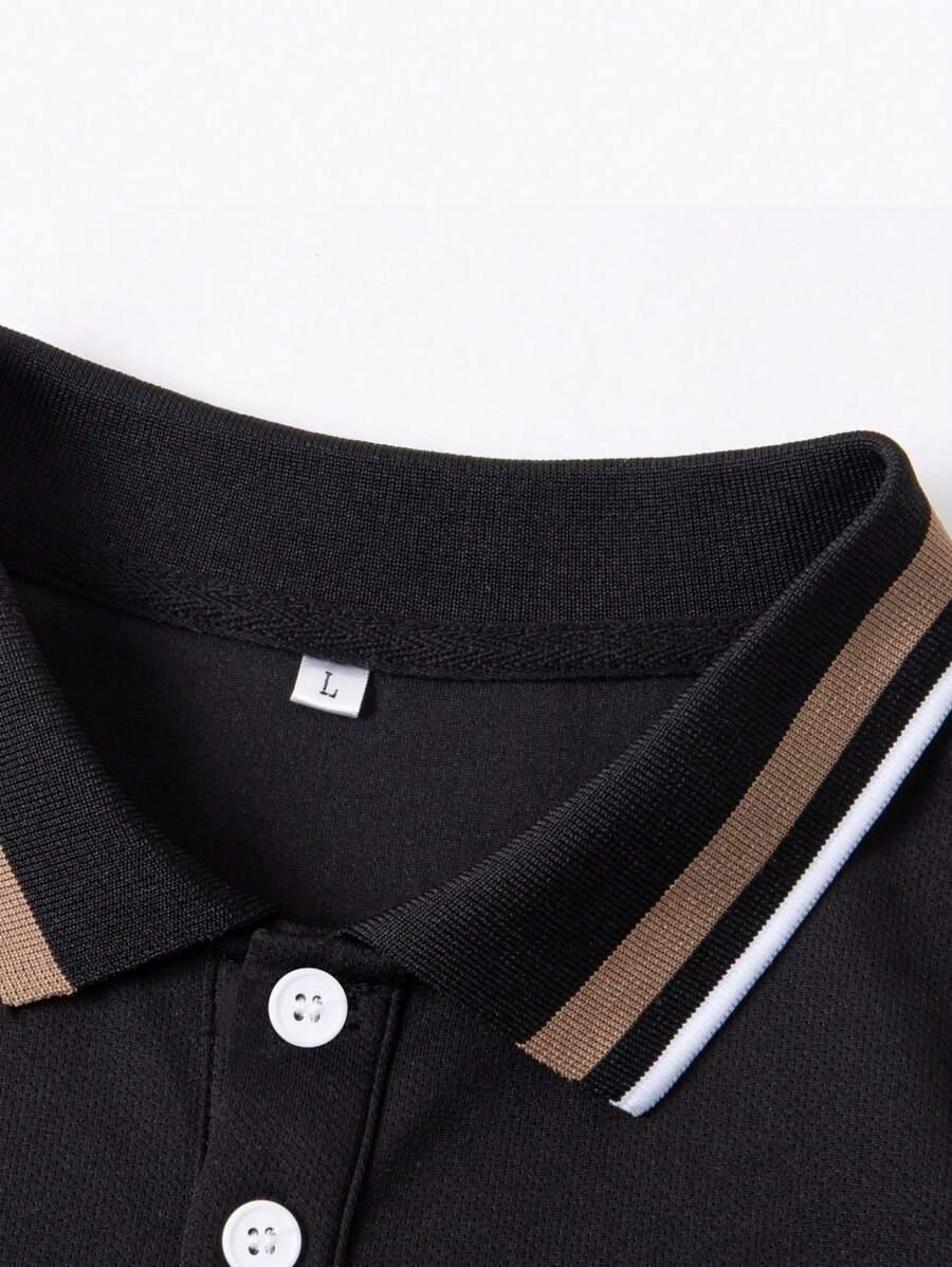 czarna koszulka polo