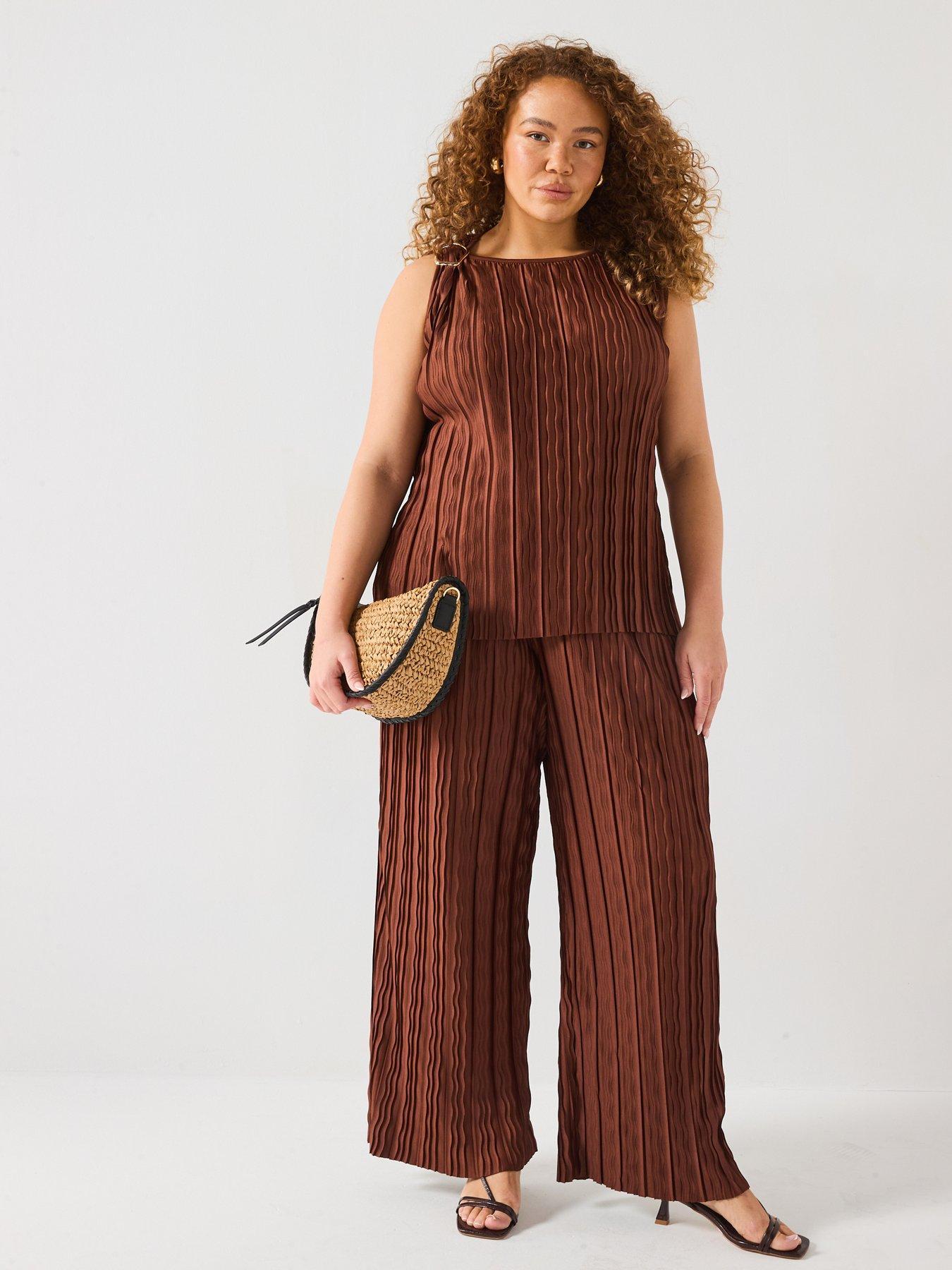 V BY VERY PLISOWANY TOP DAMSKI 