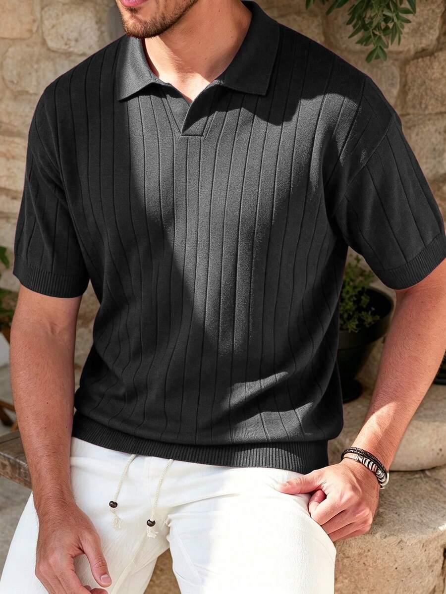 DZIANINOWA KOSZULKA POLO