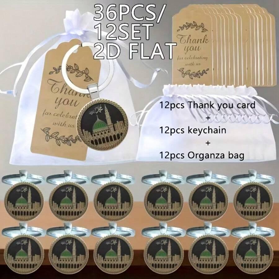 breloczek torebka organza podziękowanie 12-pack