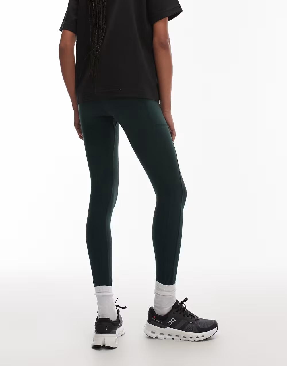 ZIELONE LEGGINSY SPORTOWE KIESZENIE